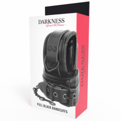 DARKEST - ESPOSAS DE CUERO NEGRO AJUSTABLES