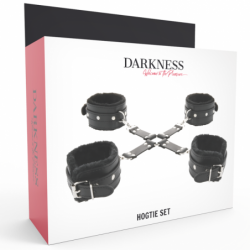 DARKEST - ESPOSAS DE CUERO NEGRAS PARA PIES Y MANOS