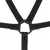 SUMISIÓN FETICHE - ARNÉS AJUSTABLE PARA TORSO Y BRAZOS