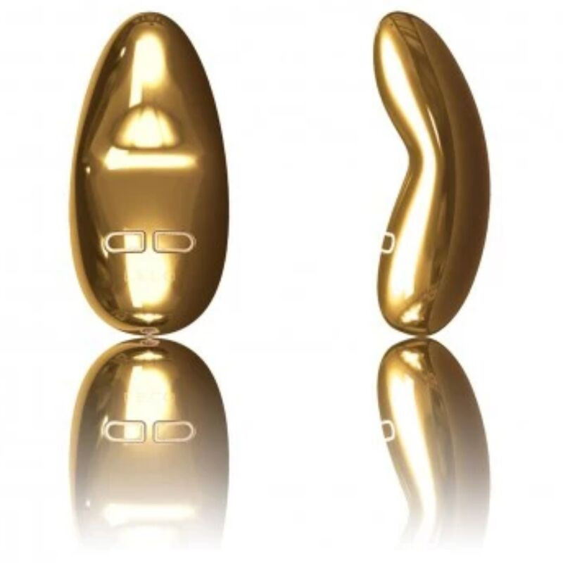 LELO - MASTURBADOR YVA CON VIBRACIÓN DORADA
