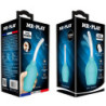 MR PLAY - DUCHA DE GOMA AZUL CON FORMA DE PERA ANAL