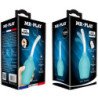 MR PLAY - DUCHA DE GOMA AZUL CON FORMA DE PERA ANAL