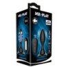 MR PLAY - Tapón anal con vibración y control remoto, color negro