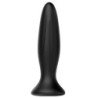 MR PLAY - VIBRADOR RECARGABLE NEGRO CON TAPÓN ANAL