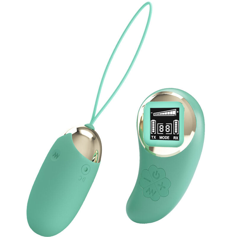 PRETTY LOVE - MINA DE HUEVOS VIBRATORIOS VERDE CON CONTROL REMOTO