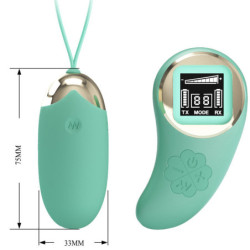 PRETTY LOVE - MINA DE HUEVOS VIBRATORIOS VERDE CON CONTROL REMOTO