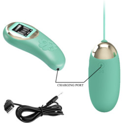 PRETTY LOVE - MINA DE HUEVOS VIBRATORIOS VERDE CON CONTROL REMOTO