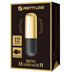 PRETTY LOVE - VIBRADOR DE BALA RECARGABLE DORADO