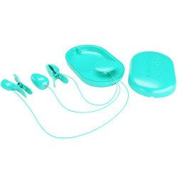 PRETTY LOVE - PINZAS DE ELECTROESTIMULACIÓN AZULES EN CAJA SORPRESA