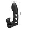 PRETTY LOVE - FUNDA PARA DEDO VIBRADOR NEGRA ORLANDO