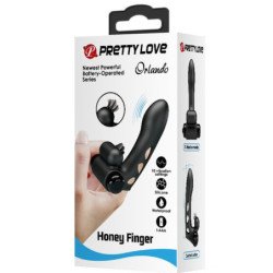 PRETTY LOVE - FUNDA PARA DEDO VIBRADOR NEGRA ORLANDO