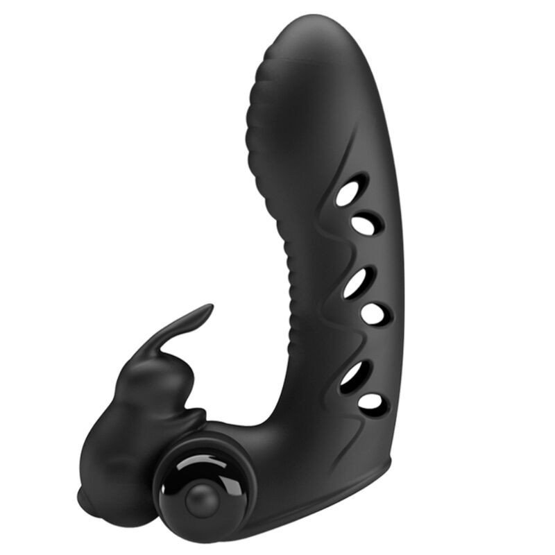 PRETTY LOVE - FUNDA PARA DEDO VIBRADOR VANCE BLACK RABBIT