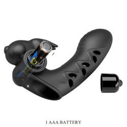 PRETTY LOVE - FUNDA PARA DEDO VIBRADOR VANCE BLACK RABBIT