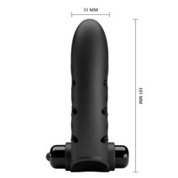 PRETTY LOVE - FUNDA PARA DEDO VIBRADOR VANCE BLACK RABBIT
