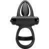 PRETTY LOVE - ANILLO VIBRATORIO 10 VIBRACIONES SILICONA NEGRA
