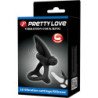 PRETTY LOVE - ANILLO VIBRATORIO 10 VIBRACIONES SILICONA NEGRA