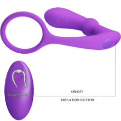 PRETTY LOVE - ANILLO ANAL Y VIBRADOR WARREN VIOLET