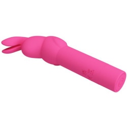 PRETTY LOVE - VIBRADOR DE SILICONA GERARDO FUSCHIA CONEJO