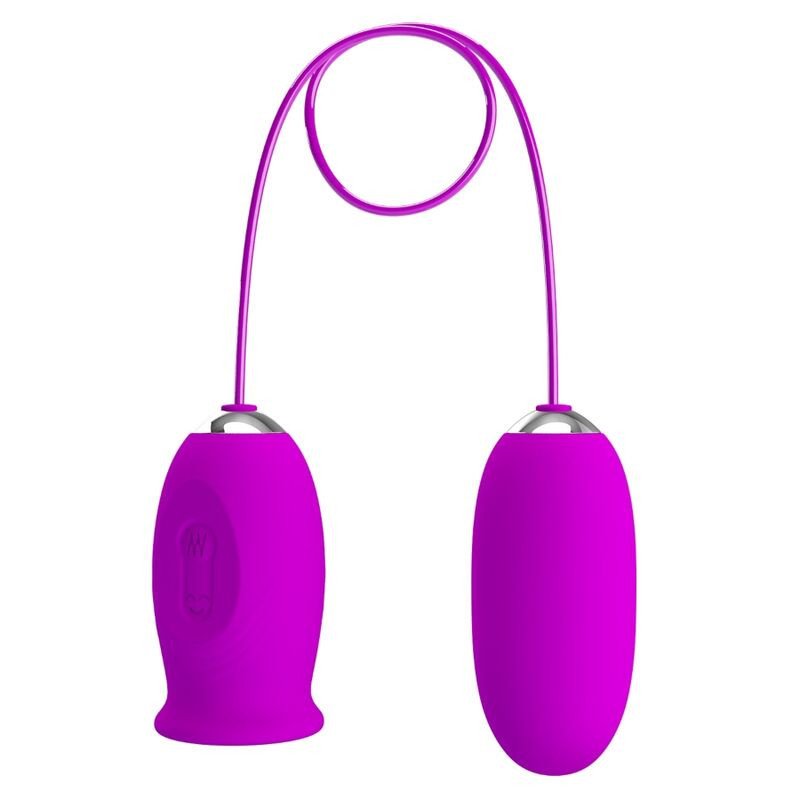 PRETTY LOVE - VIBRADOR RECARGABLE DOBLE HUEVO DAISY MORADO