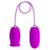PRETTY LOVE - VIBRADOR RECARGABLE DOBLE HUEVO DAISY MORADO