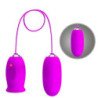 PRETTY LOVE - VIBRADOR RECARGABLE DOBLE HUEVO DAISY MORADO