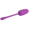 PRETTY LOVE - HUEVO VIBRATORIO CON TEXTURA MARINA RECARGABLE DE COLOR MORADO