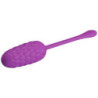 PRETTY LOVE - HUEVO VIBRATORIO CON TEXTURA MARINA RECARGABLE DE COLOR MORADO