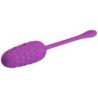PRETTY LOVE - HUEVO VIBRATORIO CON TEXTURA MARINA RECARGABLE DE COLOR MORADO