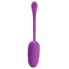 PRETTY LOVE - HUEVO VIBRATORIO CON TEXTURA MARINA RECARGABLE DE COLOR MORADO