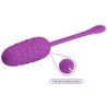 PRETTY LOVE - HUEVO VIBRATORIO CON TEXTURA MARINA RECARGABLE DE COLOR MORADO