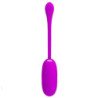 PRETTY LOVE - HUEVO VIBRATORIO RECARGABLE E IMPERMEABLE JULIUS, COLOR MORADO