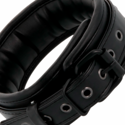 DARKEST - ESPOSAS Y COLLAR DE CUERO NEGRO