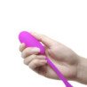 PRETTY LOVE - HUEVO VIBRATORIO RECARGABLE E IMPERMEABLE JULIUS, COLOR MORADO