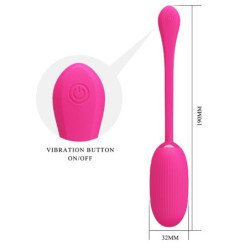 PRETTY LOVE - HUEVO VIBRATORIO RECARGABLE DOREEN MAGENTA CON CONTROL REMOTO