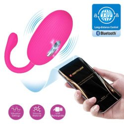 PRETTY LOVE - HUEVO VIBRATORIO RECARGABLE DOREEN MAGENTA CON CONTROL REMOTO