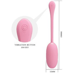 PRETTY LOVE - HUEVO VIBRATORIO RECARGABLE DOREEN PINK