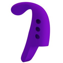 PRETTY LOVE - VIBRADOR DE DEDO RECARGABLE GORGON PÚRPURA