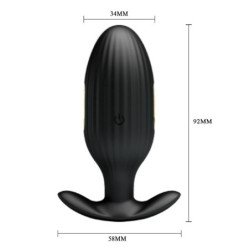 PRETTY LOVE - JEFFERSON - TAPÓN ANAL NEGRO CONTROLADO POR APP