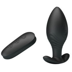 PRETTY LOVE - REGINA ANAL TAPON VIBRADOR RECARGABLE NEGRO