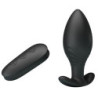 PRETTY LOVE - REGINA ANAL TAPON VIBRADOR RECARGABLE NEGRO