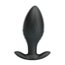PRETTY LOVE - REGINA ANAL TAPON VIBRADOR RECARGABLE NEGRO