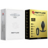 PRETTY LOVE - REGINA ANAL TAPON VIBRADOR RECARGABLE NEGRO