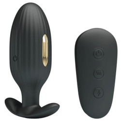 PRETTY LOVE - VIBRADOR ANAL RECARGABLE KELLY PLUG NEGRO