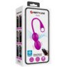 BOLAS VIBRATORIAS RECARGABLES ELVIRA DE AMOR PRECIOSO - MORADO