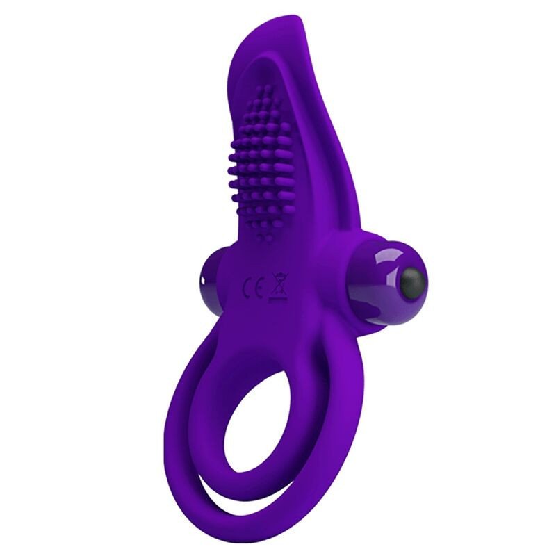 PRETTY LOVE - ANILLO VIBRATORIO MORADO PARA EL PENE