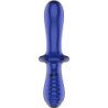 SATISFYER - DOUBLE CRYSTAL DILDO AZUL