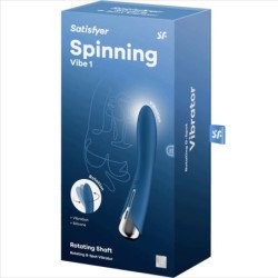 SATISFACTOR - VIBRADOR GIRATORIO AZUL PARA EL PUNTO G