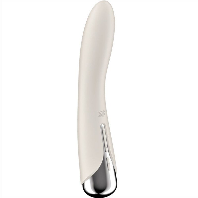 SATISFACTOR - VIBRADOR GIRATORIO 1 PARA EL PUNTO G, COLOR BEIGE