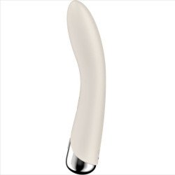 SATISFACTOR - VIBRADOR GIRATORIO 1 PARA EL PUNTO G, COLOR BEIGE