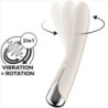 SATISFYER - VIBRADOR GIRATORIO 1 PARA EL PUNTO G, COLOR BEIGE